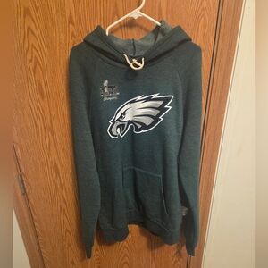 Majestic Threads Philadelphia Eagles Hooded Sweatshirt Large Men's NWT NFL
